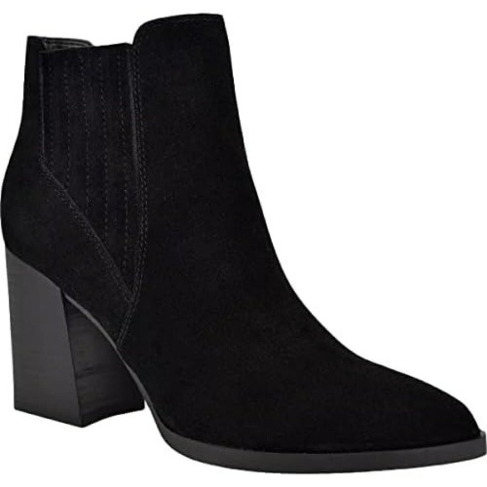 MARC FISHER  Ellard Leather Heels Ankle Boots Black, SZ 10, NWOB